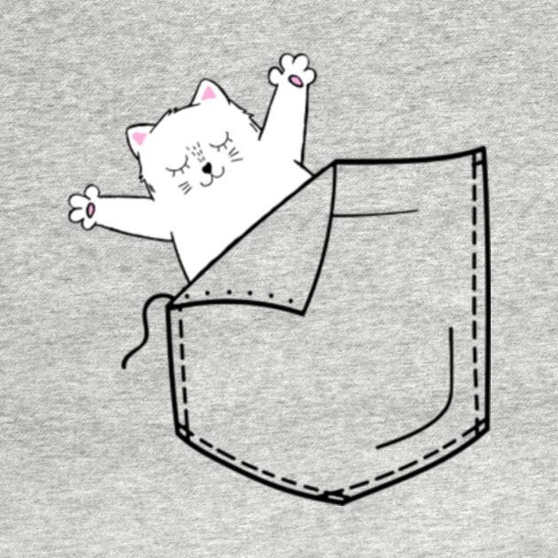 Pocket Sleeping Cat Pocket Kids T Shirt Teepublic