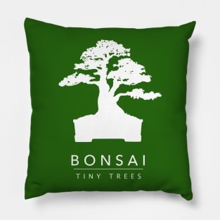 Bonsai - Tiny trees (White) Pillow