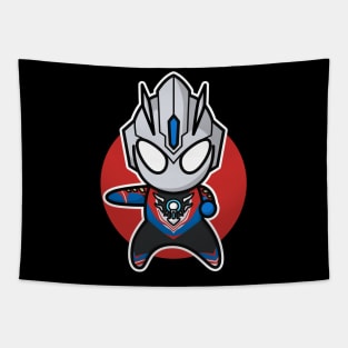 Ultraman Orb Hurricane Slash Chibi Style Kawaii Tapestry