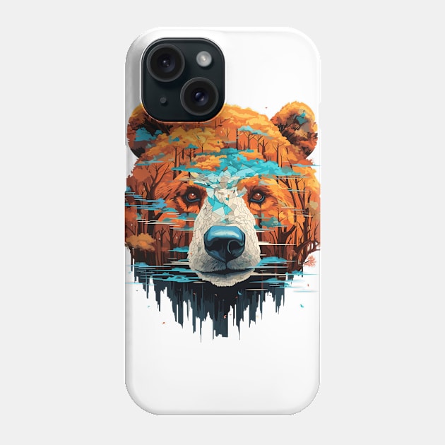 Grizzly Bear Animal Freedom World Wildlife Wonder Abstract Phone Case by Cubebox