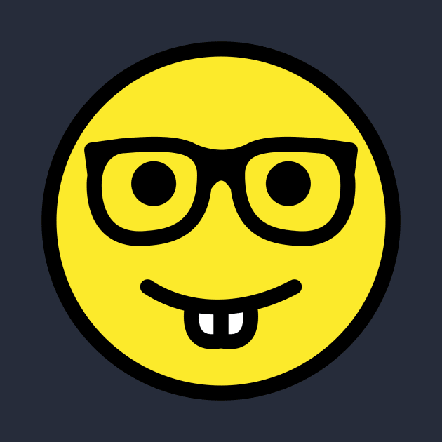 Nerd Emoji by Quotes2Wear