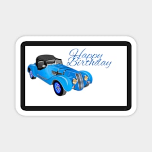 Classic Birthday Car Magnet