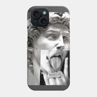 Rock with David by Michalengelo Phone Case