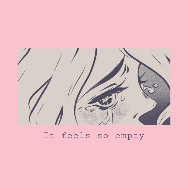 Sadness Sad Feelings Emotional Anime Girl by Tip Top Tee's