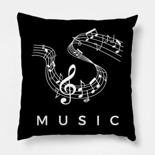 Music Notes Pillow