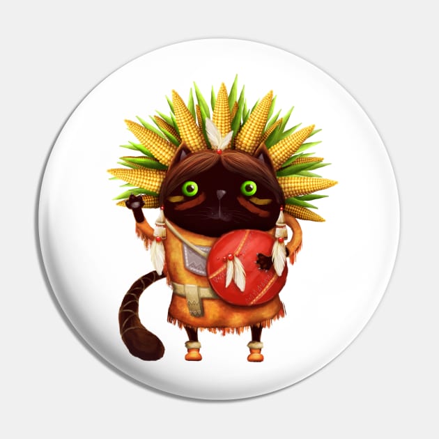 cat indian chief Pin by Marysha_art