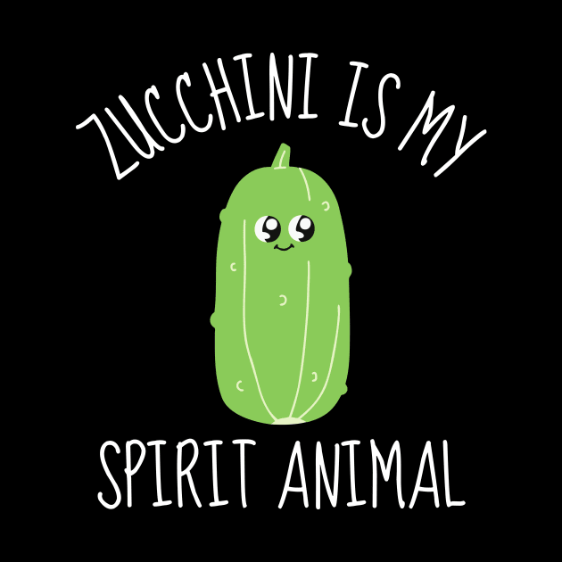 Zucchini Is My Spirit Animal Funny by DesignArchitect