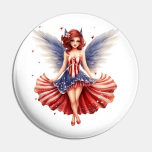 4th of July Fairy #6 Pin