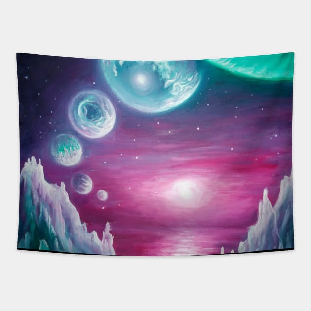 Trappist-1 exoplanets Tapestry by CORinAZONe
