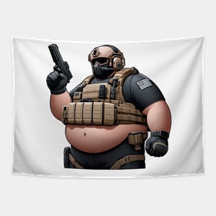 Tactical Fatman Tapestry