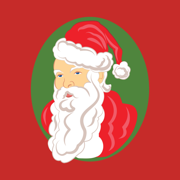 Christmas Santa Claus Cameo by evisionarts