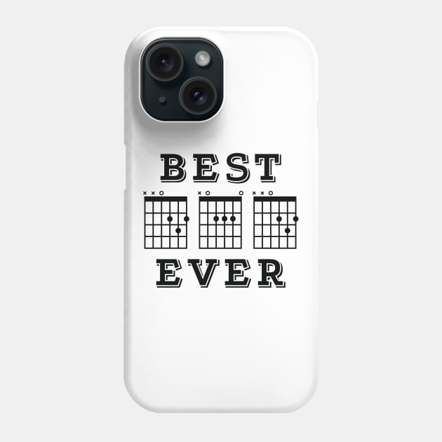 Best Dad Ever Guitar DAD Chords Tab Light Theme Phone Case by nightsworthy