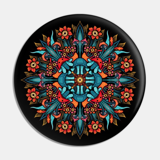 Trippy colorful psychedelic mushrooms flowers mandala Pin by Boriana Giormova