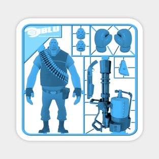 Team Fortress 2 - Heavy Weapons Guy Model Sprue - Blu Magnet