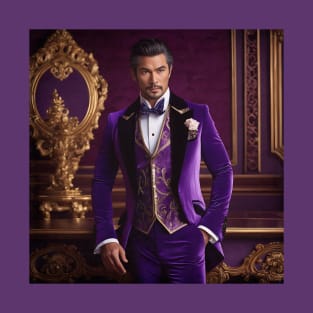 Extreme Purple - Velvet Suit Rococo Gentleman T-Shirt