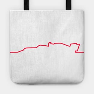 Haas F1 Car Line Art - 2021 Model Tote