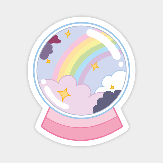 Little Ball of Rainbows Magnet by HoneyLiss