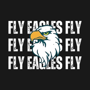 Fly Eagles Fly Flying Bird Inspirational Hawk Fan T-Shirt