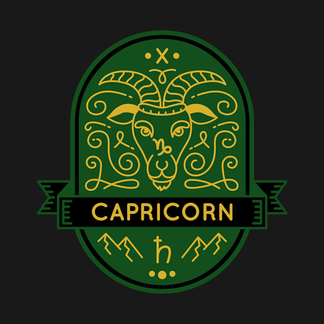 Discover Capricorn Emblem Earth - Capricorn - T-Shirt