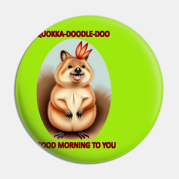 Quokka Good Morning Pin by Stories by Lori