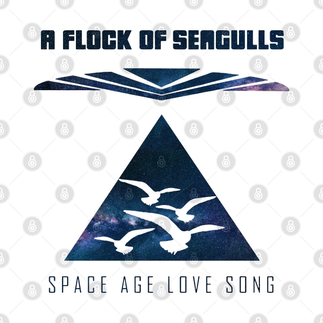 Night Space A Flock Of Seagulls by Protoo