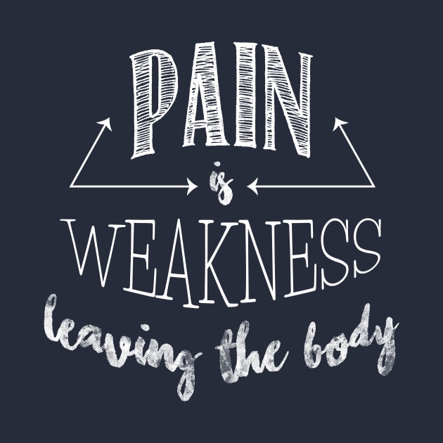 Pain is Weakness by PeaceLoveandWeightLoss