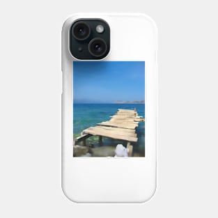 Sea jetty art print Phone Case