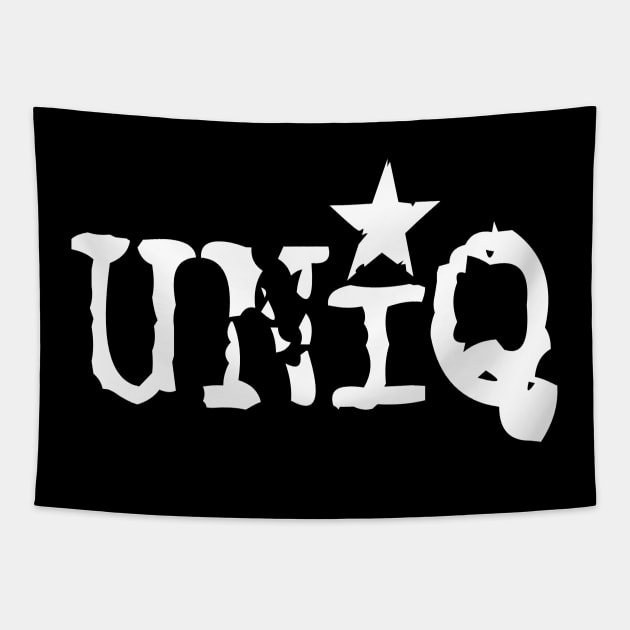 Uniq Designs T-shirt Logo Tapestry by Uniq_Designs