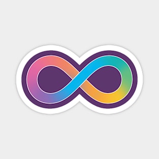 Neurodiversity autistic pride infinity logo Magnet