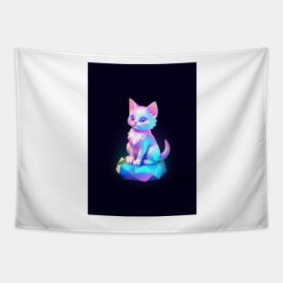 Iridescent Cat Tapestry