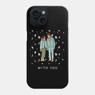 Couple in christmas Phone Case