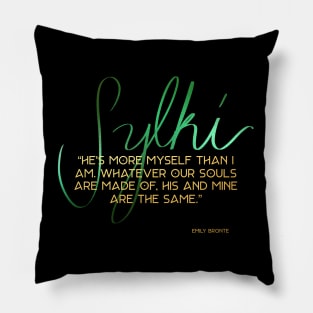 Green & Gold Soulmates Pillow