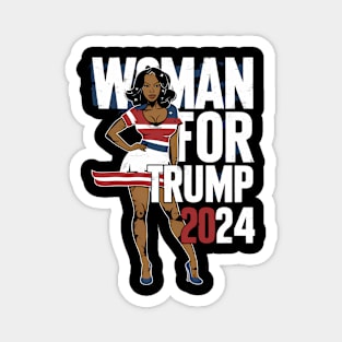 Black Woman For Trump 2024 Election Magnet