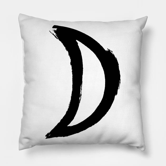 Moon Astrological Planets A Crescent U+263D Pillow by ProjectX23Red