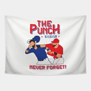 the punch dont mess with texas rangers Tapestry