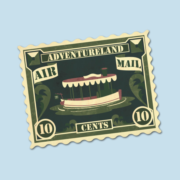 Disover Adventureland Stamp - Disneyland - T-Shirt