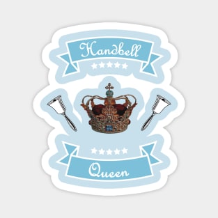 Handbell Queen Blue Banner Magnet