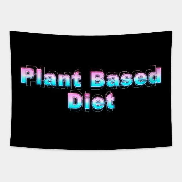 Plant Based Diet Tapestry by Sanzida Design