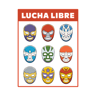 Mexican Wrestling Wrestler Lucha Libre Mask Mexico T-Shirt