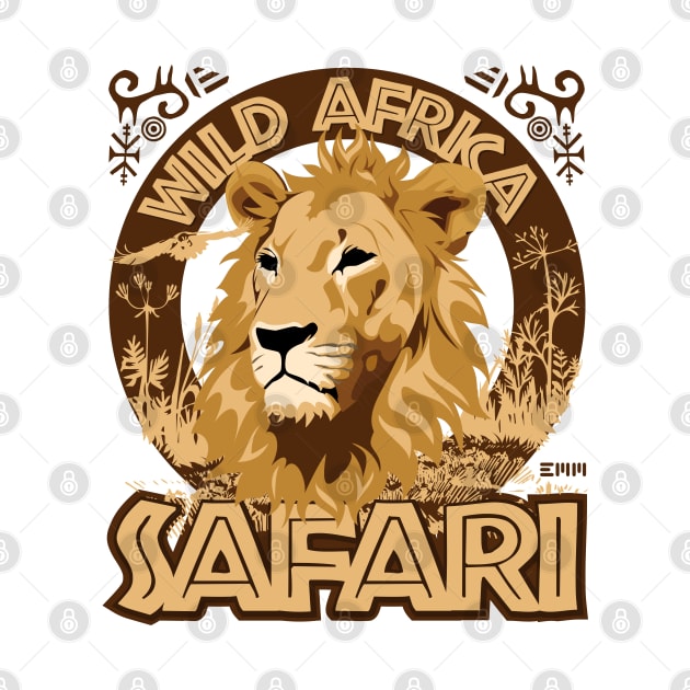 Wild Africa Safari, African lion, by ArtMofid