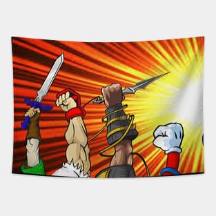 Fighter's Victory! (Pillow A) Tapestry