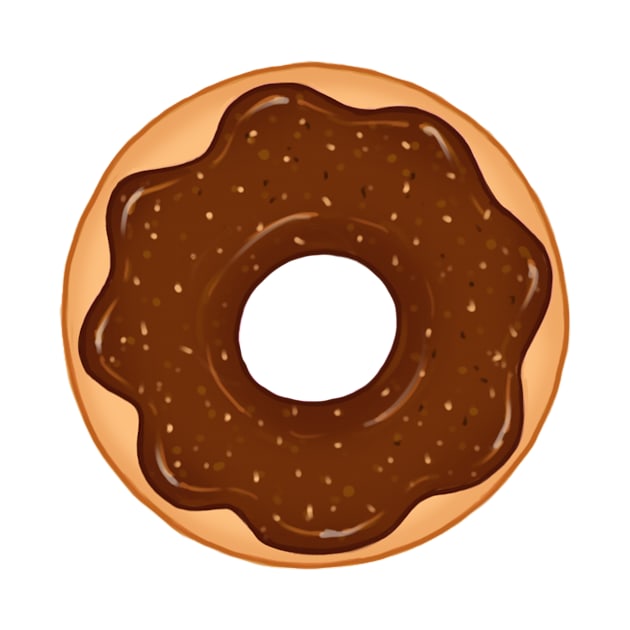 Shiny Chocolate Donut by MidaDesigns1