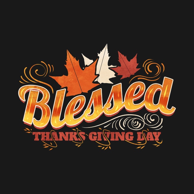 Blessed Autumn Colors Leaves Thanksgiving by SinBle