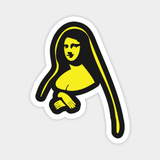 Minimalist Mona Lisa Magnet