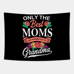 Only The Best Moms Flower Gift Tapestry