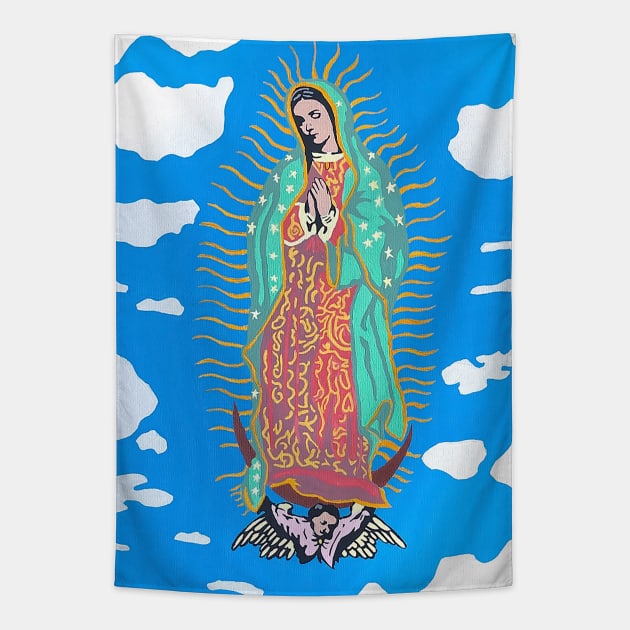 Nuestra Señora de Guadalupe Tapestry by  finitojuarez