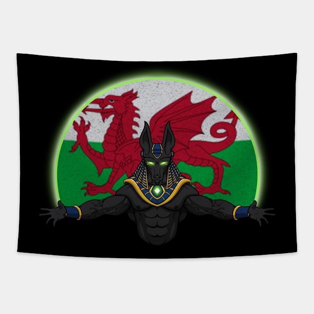 Anubis Wales Tapestry by RampArt