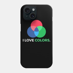 RGB Colors Graphic Designer Phone Case