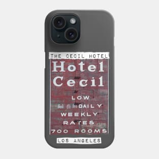 Cecil Hotel Los Angeles Phone Case