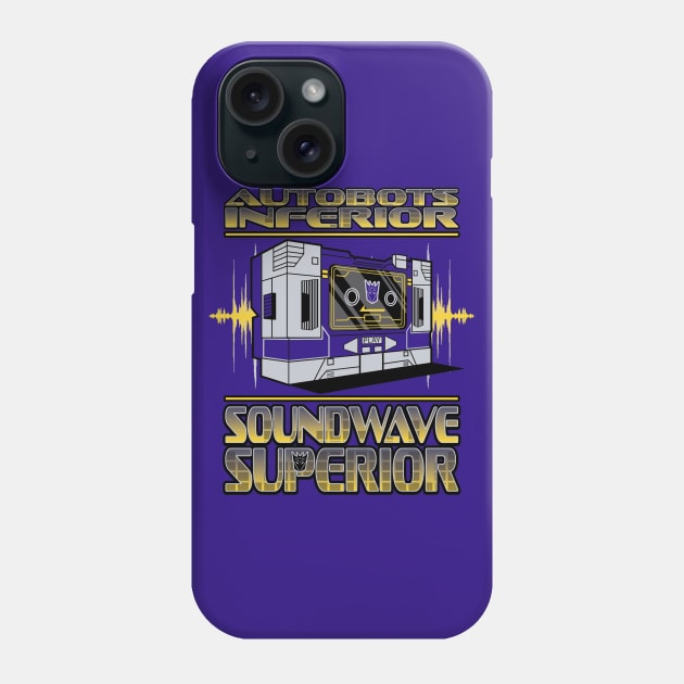 Soundwave Superior Tape Deck Phone Case by mikerozon